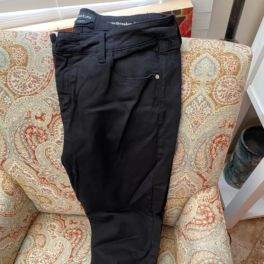 New BEBE black jeans